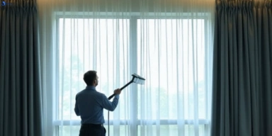 Commercial curtain steam cleaning service essendon-vic hotels offices