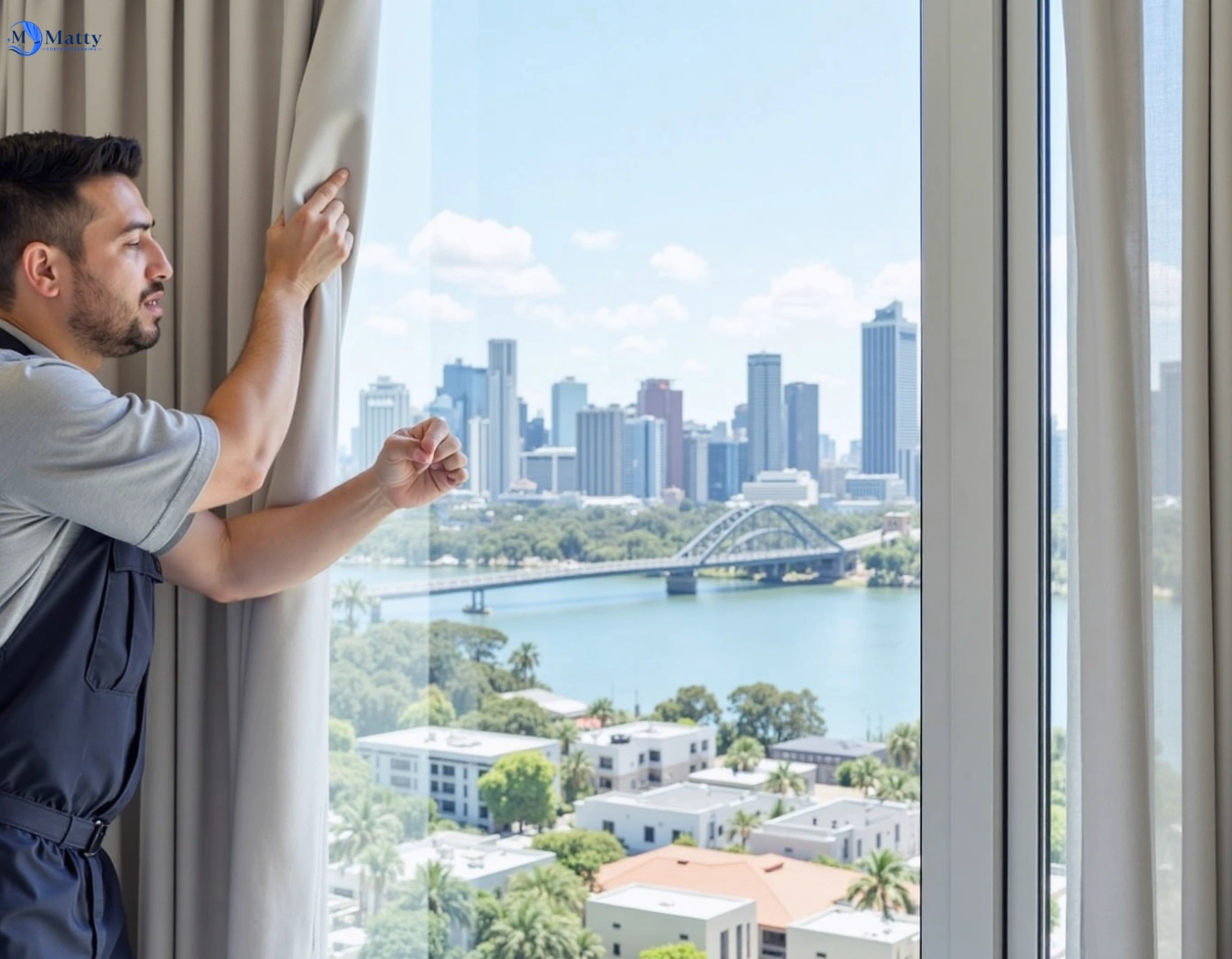 Professional curtain steam cleaning service essendon-vic QLD by Matty Curtain Cleaning